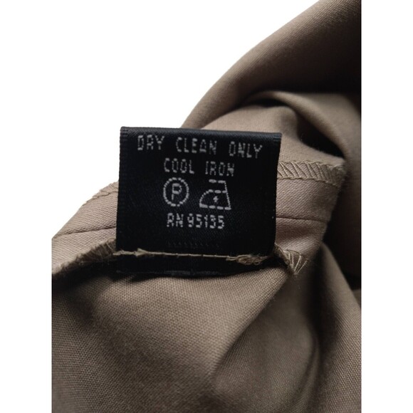 Lafayette 148 woman's brown cotton sateen pants Size 8 stretch career - Picture 8 of 10